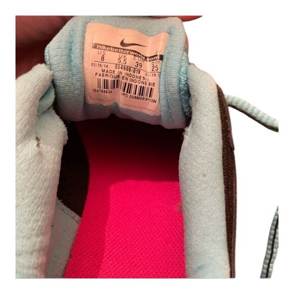 Nike Air Dash Hot Pink & Aqua Running Sneakers (Size 8) - Picture 8 of 9